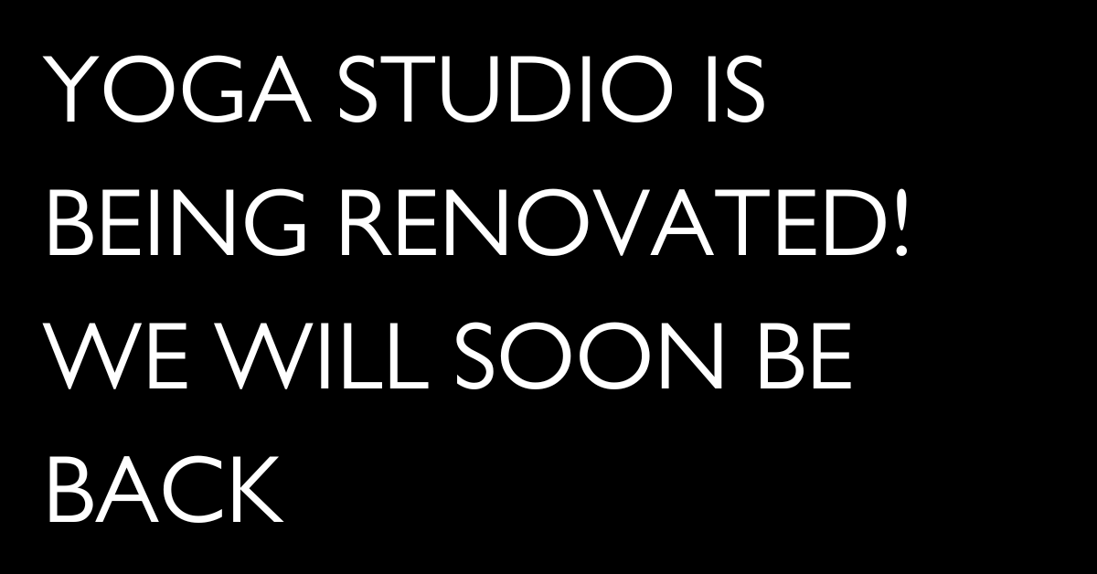 yoga studio undergoing renovation 〜 pust.io